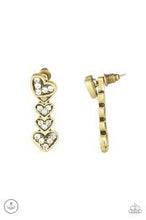 Load image into Gallery viewer, Heartthrob Twinkle Brass Jacket Earrings