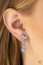 Load image into Gallery viewer, Heartthrob Twinkle White Jacket Earrings