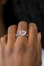 Load image into Gallery viewer, Heavenly Heart  Red Skinny Band Ring