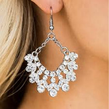 Load image into Gallery viewer, Hey Glitter Glitter White Earrings