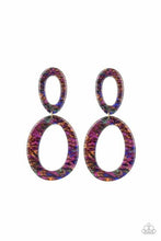 Load image into Gallery viewer, Hey, Hot Rod Dark Multi Acrylic Earrings - Angie&#39;s $5.00 Bling