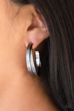 Load image into Gallery viewer, High Class Shine Black Hoops