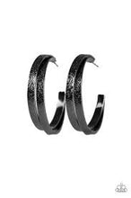 Load image into Gallery viewer, High Class Shine Black Hoops