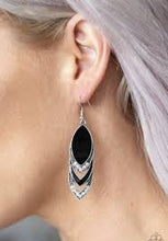 Load image into Gallery viewer, High End Highness Black Earrings