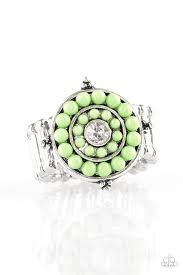 High Tide Pool Party Green Ring - Angie's $5.00 Bling