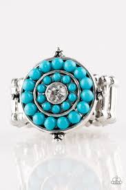 High Tides Pool Party Blue RIng - Angie's $5.00 Bling