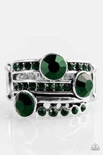 Load image into Gallery viewer, Hollywood Glamour Green Ring - Angie&#39;s $5.00 Bling