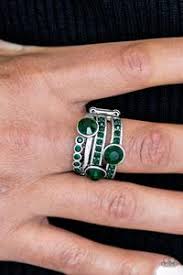 Hollywood Glamour Green Ring - Angie's $5.00 Bling