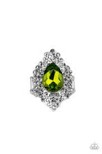 Load image into Gallery viewer, Hollywood Heiress Green Ring - Angie&#39;s $5.00 Bling