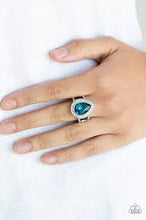 Load image into Gallery viewer, Hollywood Heirloom Blue Skinny Band Ring