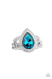 Hollywood Heirloom Blue Skinny Band Ring