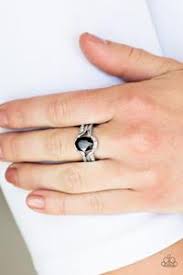 Home is Where the Castle Is Black Skinny Band Ring - Angie's $5.00 Bling