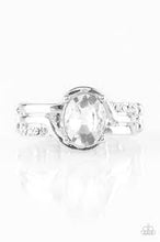 Load image into Gallery viewer, Home is Where the Castle Is White Skinny Band Ring