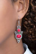 Load image into Gallery viewer, Hope for the West Red Earrings