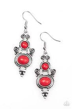 Load image into Gallery viewer, Hope for the West Red Earrings