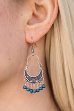 Load image into Gallery viewer, Hopelessly Houston Blue Earrings