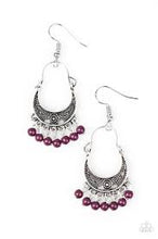 Load image into Gallery viewer, Hopelessly Houston Purple Earrings