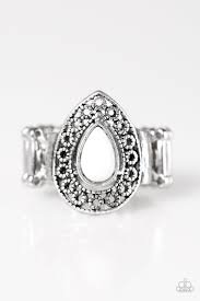 Hue Me In White Ring - Angie's $5.00 Bling