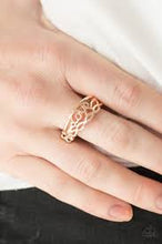 Load image into Gallery viewer, I Believe In Love Rose Gold Skinny Band Ring