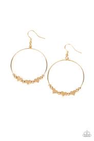 I Can't Heart You Gold Hoops