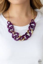 Load image into Gallery viewer, I Have a Haute Date Purple Acrylic Necklace - Angie&#39;s $5.00 Bling