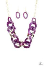 Load image into Gallery viewer, I Have a Haute Date Purple Acrylic Necklace - Angie&#39;s $5.00 Bling