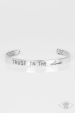 I Put My Trust in You Silver Cuff Bracelet