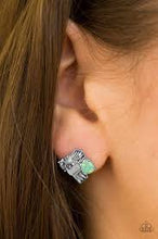 Load image into Gallery viewer, I&#39;ll Beam Back Green Post Earrings