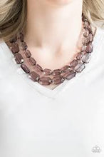 Load image into Gallery viewer, Ice Bank Black Acrylic Necklace - Angie&#39;s $5.00 Bling