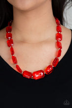 Load image into Gallery viewer, Ice Versa Red Acrylic Necklace