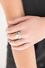 Load image into Gallery viewer, If the Crown Fits White Skinny Band Ring