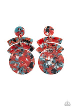 Load image into Gallery viewer, In the Haute Seat Orange Acrylic Earrings - Angie&#39;s $5.00 Bling