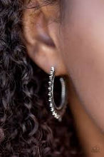Load image into Gallery viewer, Incan Iridescence Silver Hoop Earrings