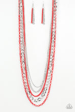 Load image into Gallery viewer, Industrial Vibrance Red Necklace