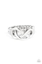 Load image into Gallery viewer, Infinite Industrial Silver Skinny Band Ring