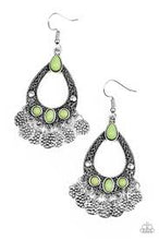 Load image into Gallery viewer, Island Escapade Green Earrings