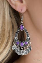 Load image into Gallery viewer, Island Escapade Purple Earrings