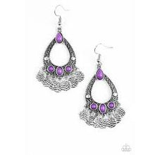 Load image into Gallery viewer, Island Escapade Purple Earrings