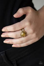 Load image into Gallery viewer, It's Gonna Glow Brass Skinny Band Ring