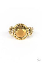 Load image into Gallery viewer, It's Gonna Glow Brass Skinny Band Ring