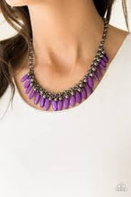 Load image into Gallery viewer, Jersey Shore Purple Necklace - Angie's $5.00 Bling