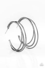 Load image into Gallery viewer, Jumpin Through Hoops Black Hoops