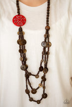 Load image into Gallery viewer, Jungle Jive Red Wood Necklace