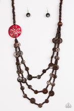 Load image into Gallery viewer, Jungle Jive Red Wood Necklace