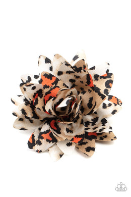 Jungle Paradise Orange Hair Clip