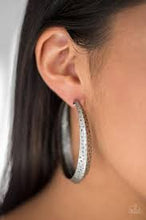 Load image into Gallery viewer, Jungle to Jungle Silver Hoop Earrings
