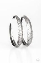 Load image into Gallery viewer, Jungle to Jungle Silver Hoop Earrings