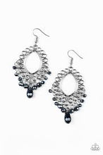 Load image into Gallery viewer, Just Say Noir Blue Earrings