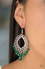 Load image into Gallery viewer, Just Say Noir Green Earrings