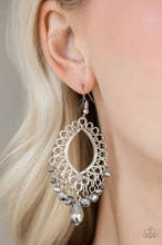Load image into Gallery viewer, Just Say Noir Silver Earrings